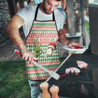 Six Seven Meme Apron Funny Green Hand Christmas - Wonder Print Shop