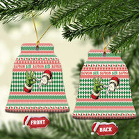 Six Seven Meme Ceramic Ornament Funny Green Hand Christmas - Wonder Print Shop