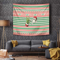 Six Seven Meme Tapestry Funny Green Hand Christmas - Wonder Print Shop