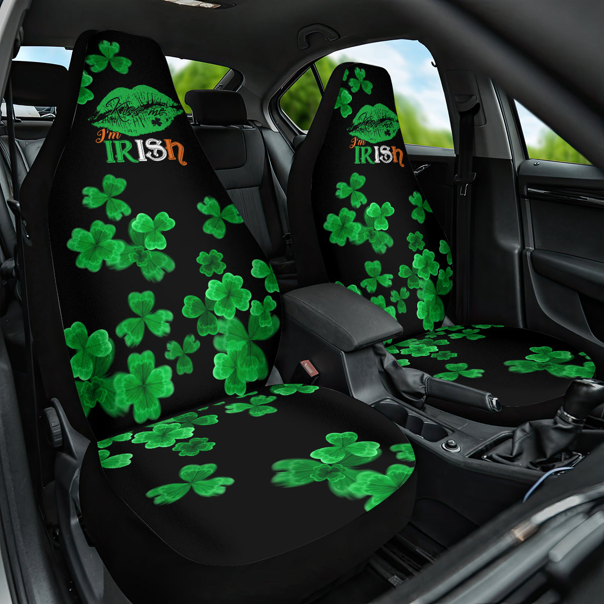 Kiss Me Im Irish St Patricks Day Car Seat Cover LT9 - Wonder Print Shop