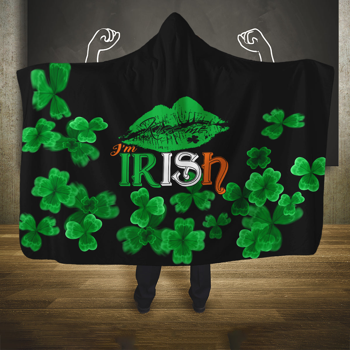 kiss-me-im-irish-st-patricks-day-hooded-blanket