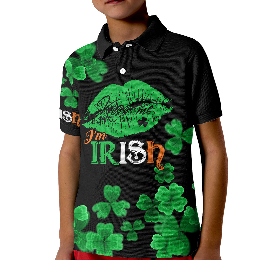 Kiss Me Im Irish St Patricks Day Kid Polo Shirt - Wonder Print Shop