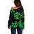 Kiss Me Im Irish St Patricks Day Off Shoulder Sweater - Wonder Print Shop