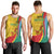 Grenada Independence Day Men Tank Top Bougainvillea Flowers Flag Style - Wonder Print Shop