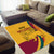 Sri Lanka National Day Area Rug The Lion Passant With Ketayam Wood Art LT9 - Wonder Print Shop