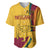 Sri Lanka National Day Baseball Jersey The Lion Passant With Ketayam Wood Art LT9 - Wonder Print Shop