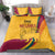 Sri Lanka National Day Bedding Set The Lion Passant With Ketayam Wood Art LT9 - Wonder Print Shop