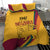 Sri Lanka National Day Bedding Set The Lion Passant With Ketayam Wood Art LT9 - Wonder Print Shop