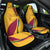 Sri Lanka National Day Car Seat Cover The Lion Passant With Ketayam Wood Art LT9 - Wonder Print Shop