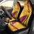 Sri Lanka National Day Car Seat Cover The Lion Passant With Ketayam Wood Art LT9 - Wonder Print Shop