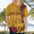 Sri Lanka National Day Hawaiian Shirt The Lion Passant With Ketayam Wood Art - Wonder Print Shop