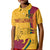 Sri Lanka National Day Kid Polo Shirt The Lion Passant With Ketayam Wood Art - Wonder Print Shop