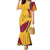 Sri Lanka National Day Mermaid Dress The Lion Passant With Ketayam Wood Art - Wonder Print Shop