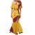 Sri Lanka National Day Mermaid Dress The Lion Passant With Ketayam Wood Art - Wonder Print Shop