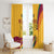 Sri Lanka National Day Window Curtain The Lion Passant With Ketayam Wood Art - Wonder Print Shop