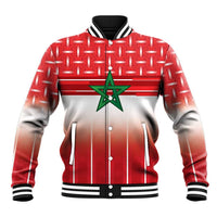 World Football Morocco Custom Baseball Jacket 1994 Away Retro Red Jersey - Wonder Print Shop