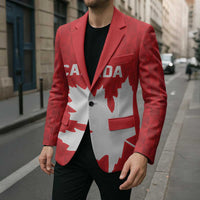 World Football 2026 Canada Custom Blazer Canucks Maple Leaf Pattern - Wonder Print Shop
