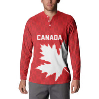 World Football 2026 Canada Custom Button Sweatshirt Canucks Maple Leaf Pattern - Wonder Print Shop