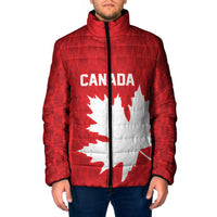 World Football 2026 Canada Custom Padded Jacket Canucks Maple Leaf Pattern - Wonder Print Shop