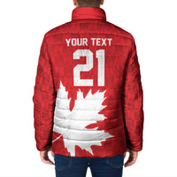 World Football 2026 Canada Custom Padded Jacket Canucks Maple Leaf Pattern - Wonder Print Shop