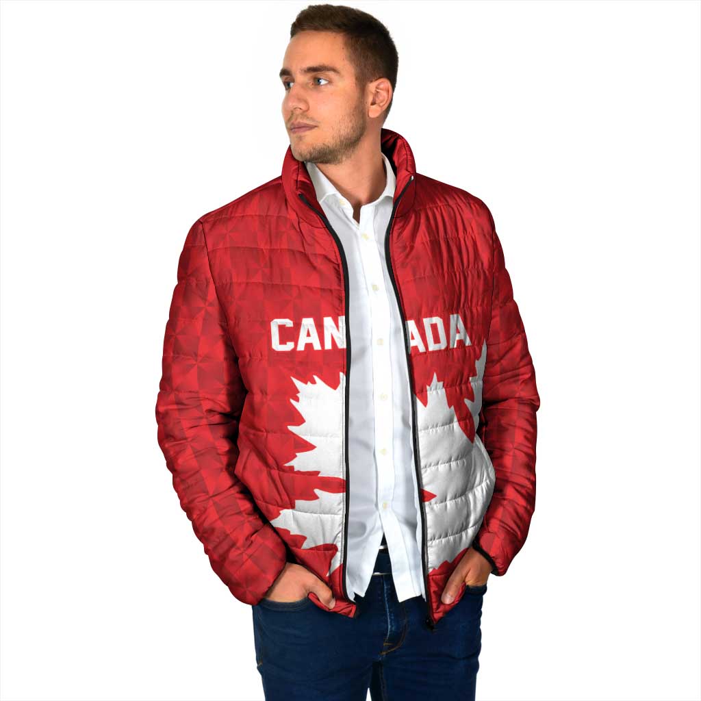 World Football 2026 Canada Custom Padded Jacket Canucks Maple Leaf Pattern - Wonder Print Shop