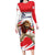 England Lion Mascot Cricket Custom Family Matching Long Sleeve Bodycon Dress and Hawaiian Shirt Unique Pattern