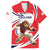 England Lion Mascot Cricket Custom Family Matching Off The Shoulder Long Sleeve Dress and Hawaiian Shirt Unique Pattern