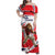 England Lion Mascot Cricket Custom Family Matching Off Shoulder Maxi Dress and Hawaiian Shirt Unique Pattern