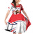 England Lion Mascot Cricket Custom Family Matching Off Shoulder Short Dress and Hawaiian Shirt Unique Pattern