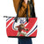 England Lion Mascot Cricket Custom Leather Tote Bag Unique Pattern