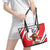 England Lion Mascot Cricket Custom Leather Tote Bag Unique Pattern