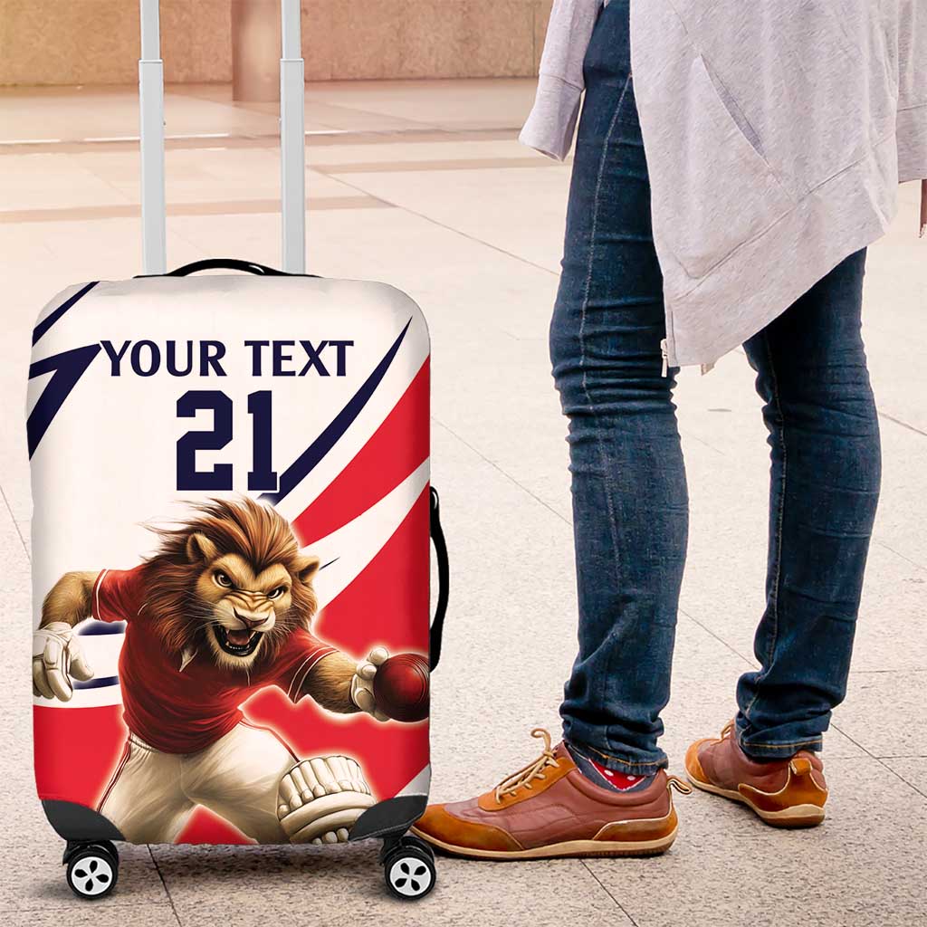 England Lion Mascot Cricket Custom Luggage Cover Unique Pattern