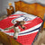 England Lion Mascot Cricket Custom Quilt Unique Pattern