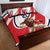 England Lion Mascot Cricket Custom Quilt Bed Set Unique Pattern