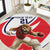 England Lion Mascot Cricket Custom Round Carpet Unique Pattern