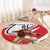 England Lion Mascot Cricket Custom Round Carpet Unique Pattern