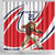 England Lion Mascot Cricket Custom Shower Curtain Unique Pattern