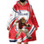 England Lion Mascot Cricket Custom Wearable Blanket Hoodie Unique Pattern