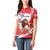 England Lion Mascot Cricket Custom Women Polo Shirt Unique Pattern