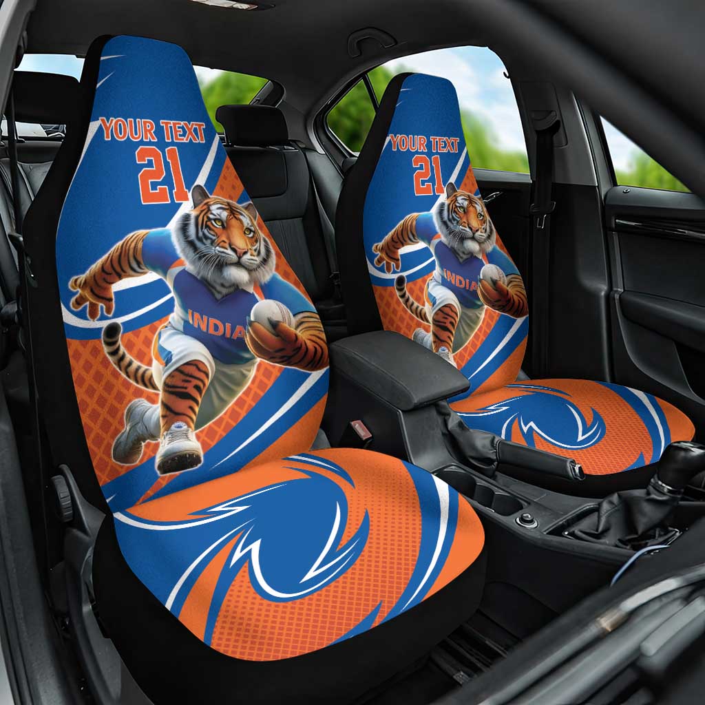 Indian Bengal Tiger Cricket Custom Car Seat Cover Unique Pattern