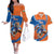 Indian Bengal Tiger Cricket Custom Couples Matching Off The Shoulder Long Sleeve Dress and Hawaiian Shirt Unique Pattern