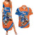 Indian Bengal Tiger Cricket Custom Couples Matching Summer Maxi Dress and Hawaiian Shirt Unique Pattern