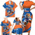 Indian Bengal Tiger Cricket Custom Family Matching Short Sleeve Bodycon Dress and Hawaiian Shirt Unique Pattern