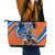 Indian Bengal Tiger Cricket Custom Leather Tote Bag Unique Pattern