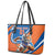 Indian Bengal Tiger Cricket Custom Leather Tote Bag Unique Pattern