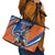 Indian Bengal Tiger Cricket Custom Leather Tote Bag Unique Pattern