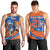 Indian Bengal Tiger Cricket Custom Men Tank Top Unique Pattern