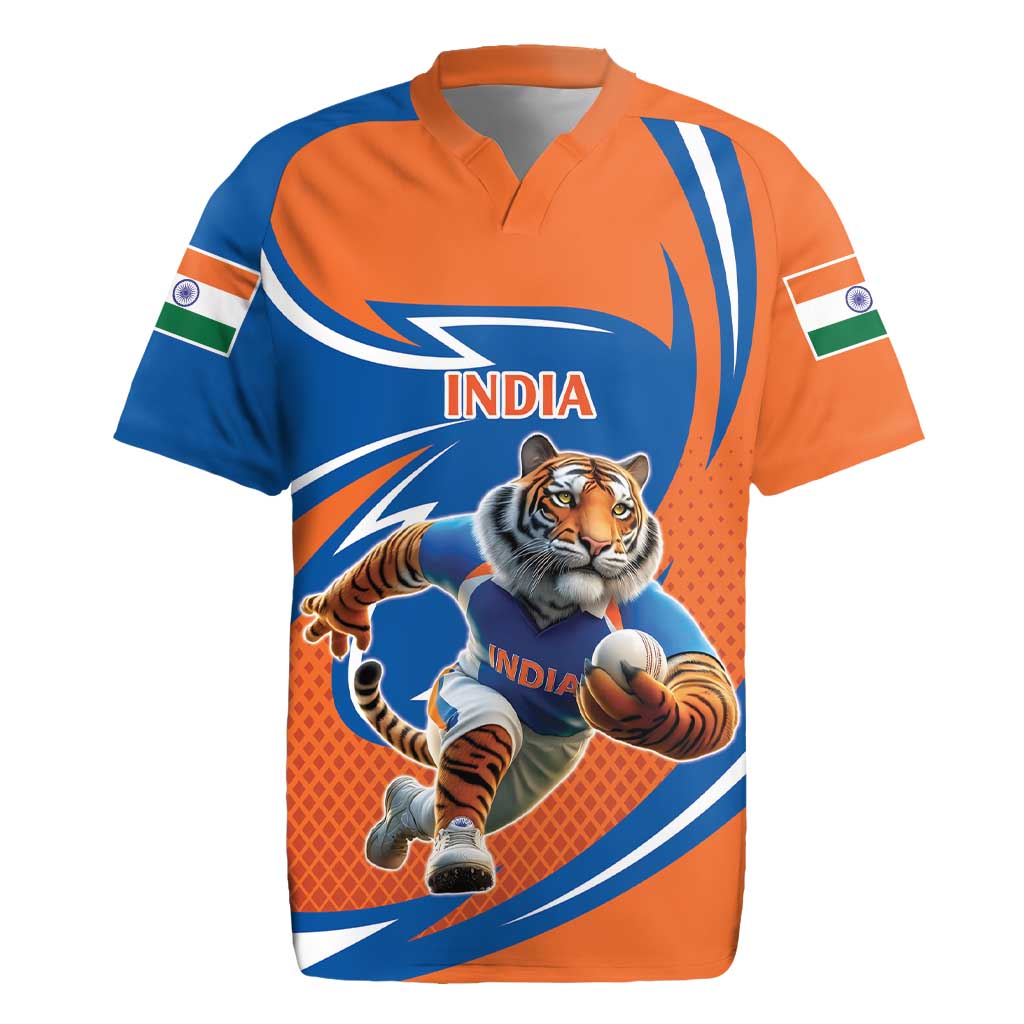 Indian Bengal Tiger Cricket Custom Rugby Jersey Unique Pattern