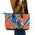 Indian Nilgiri Langur Cricket Custom Leather Tote Bag Unique Pattern