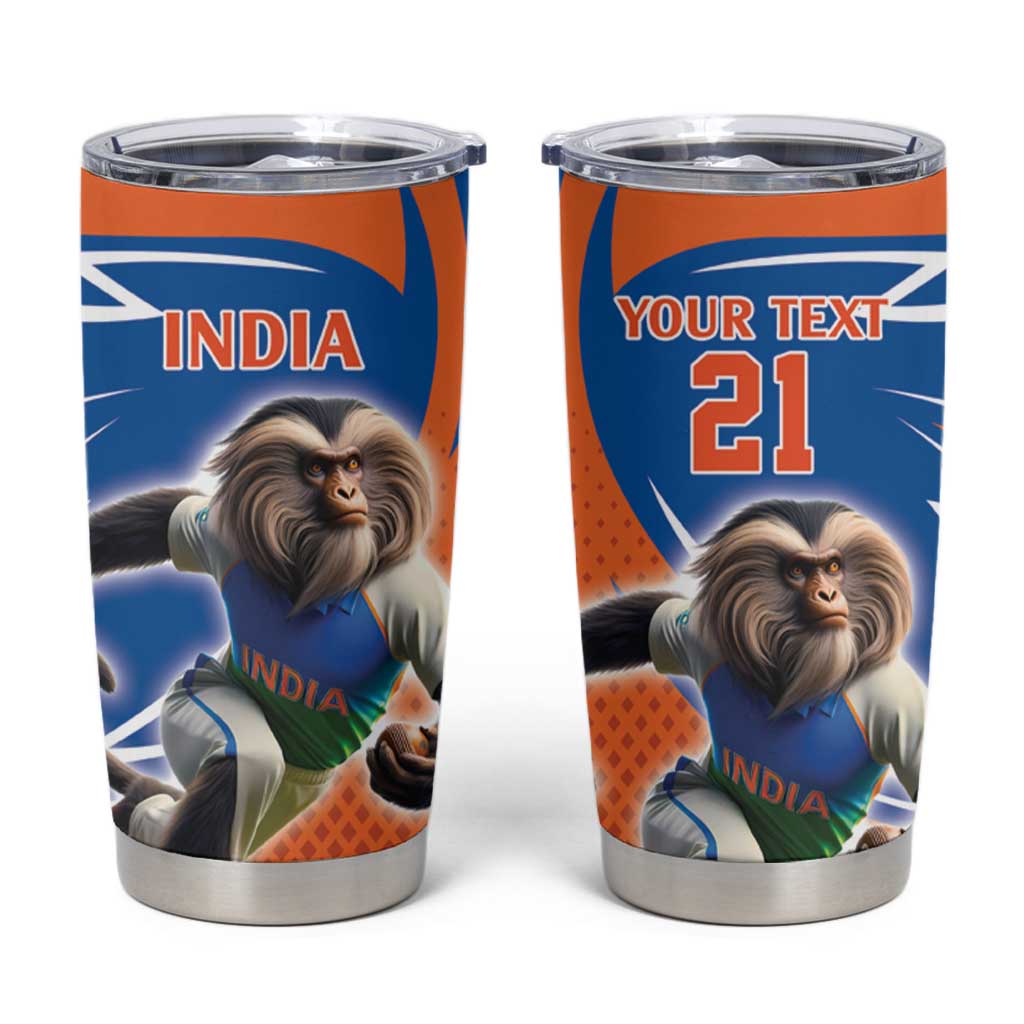 Indian Nilgiri Langur Cricket Custom Tumbler Cup Unique Pattern